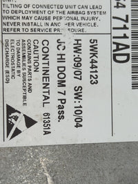 2009-2010 Dodge Journey Safety Restraint Srs Airbag Control Module - Oemusedautoparts1.com