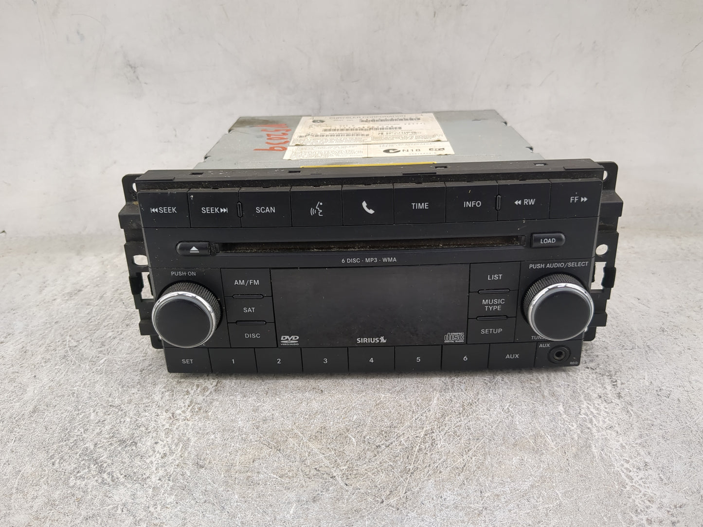 2009-2010 Dodge Journey Radio AM FM Cd Player Receiver Replacement P/N:05064948AC TT1AA2450U9309 Fits Fits 2008 2009 2010 OE