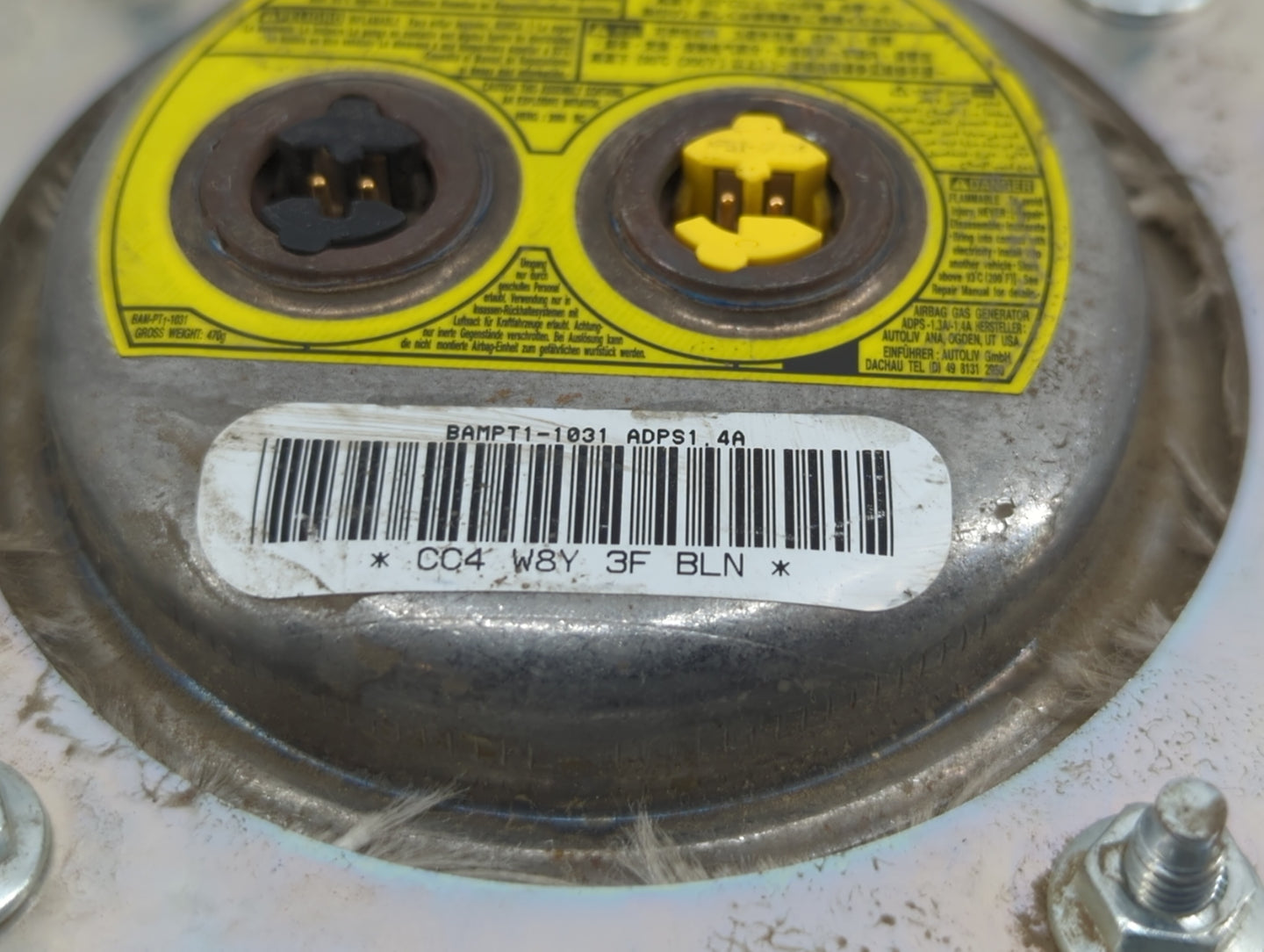 2010 Dodge Journey Air Bag Driver Left Steering Wheel Mounted P/N:BAMPT1-1031 Fits OEM Used Auto Parts - Oemusedautoparts1.c