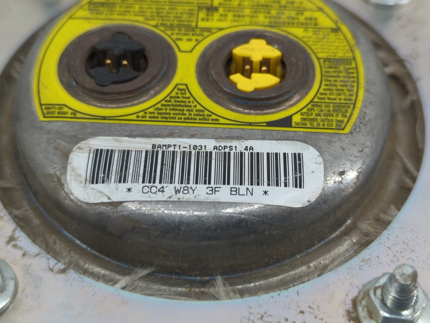 2010 Dodge Journey Air Bag Driver Left Steering Wheel Mounted P/N:BAMPT1-1031 Fits OEM Used Auto Parts - Oemusedautoparts1.c