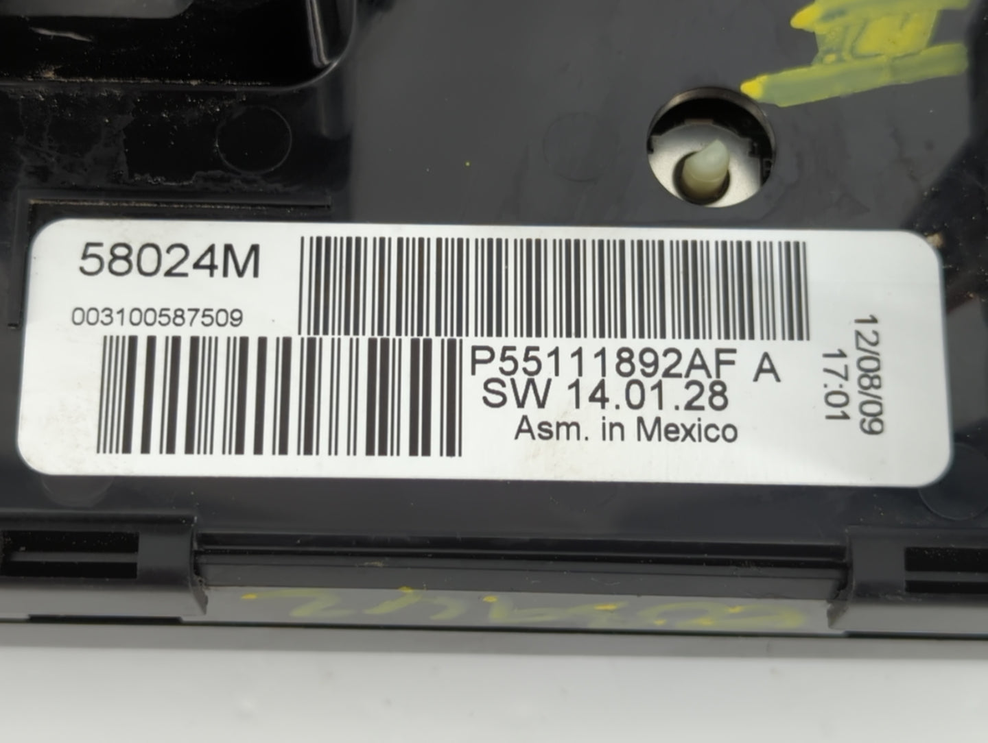 2010 Dodge Journey Climate Control Module Temperature AC/Heater Replacement P/N:P55111892AF Fits OEM Used Auto Parts - Oemus