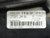 2010 Dodge Journey Tail Light Assembly Passenger Right OEM P/N:04806368RD Fits OEM Used Auto Parts - Oemusedautoparts1.com