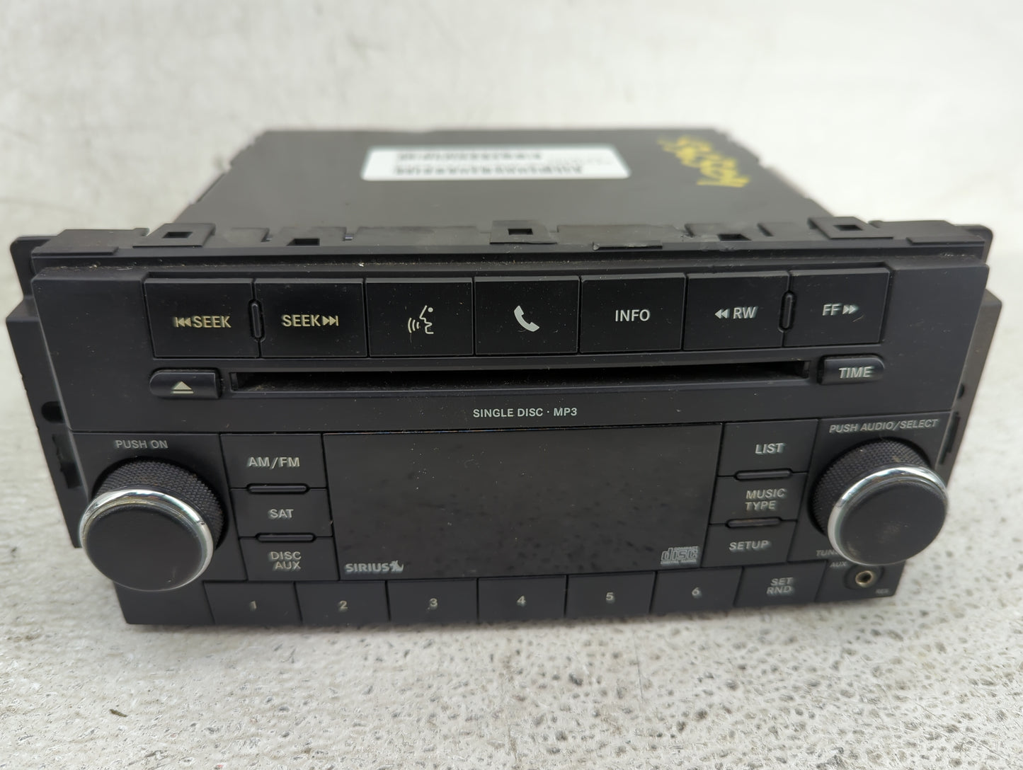 2008-2011 Dodge Nitro Radio AM FM Cd Player Receiver Replacement P/N:P05064931AH Fits Fits 2008 2009 2010 2011 OEM Used Auto