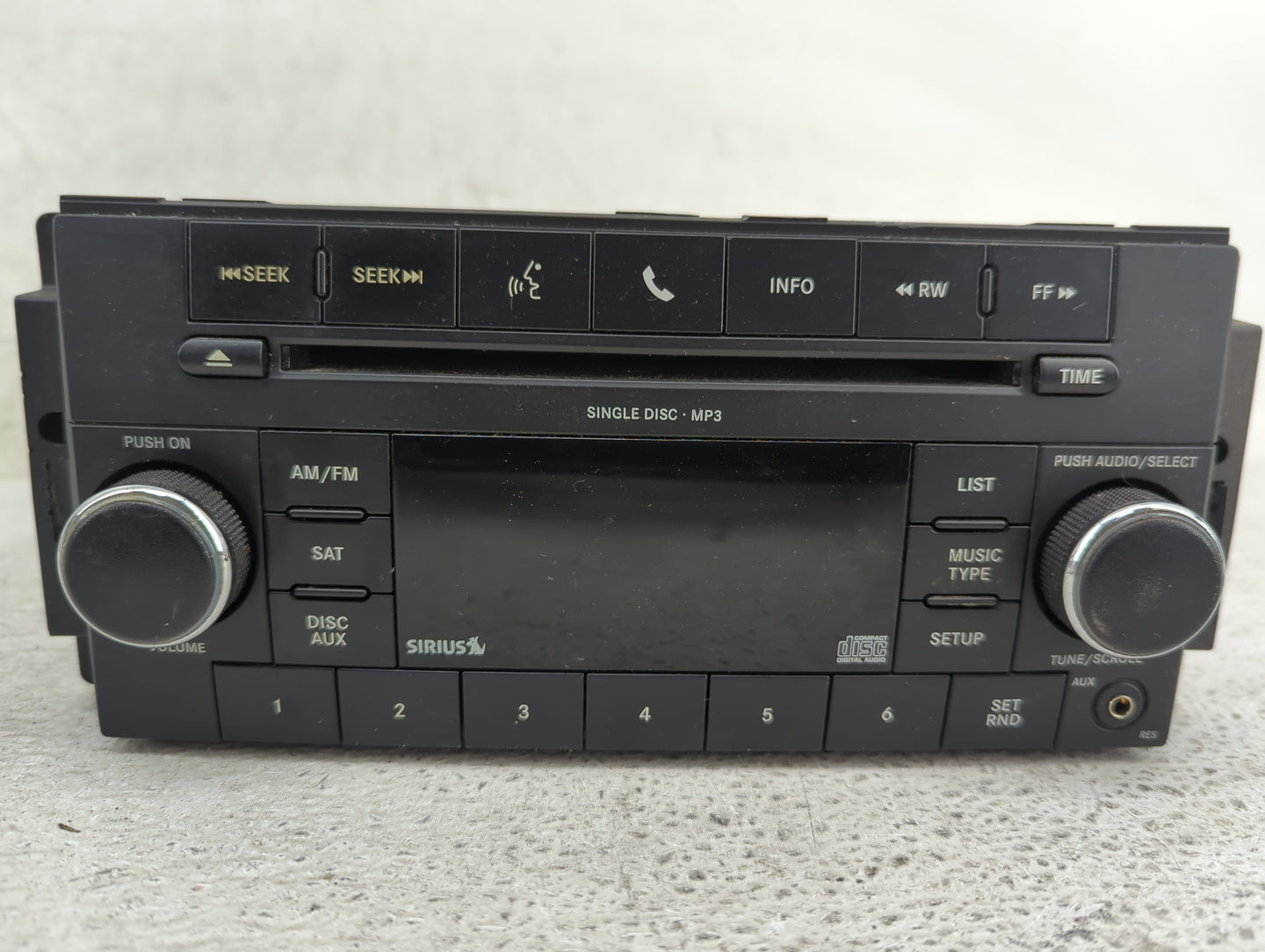 2008-2011 Dodge Nitro Radio AM FM Cd Player Receiver Replacement P/N:P05064931AH Fits Fits 2008 2009 2010 2011 OEM Used Auto