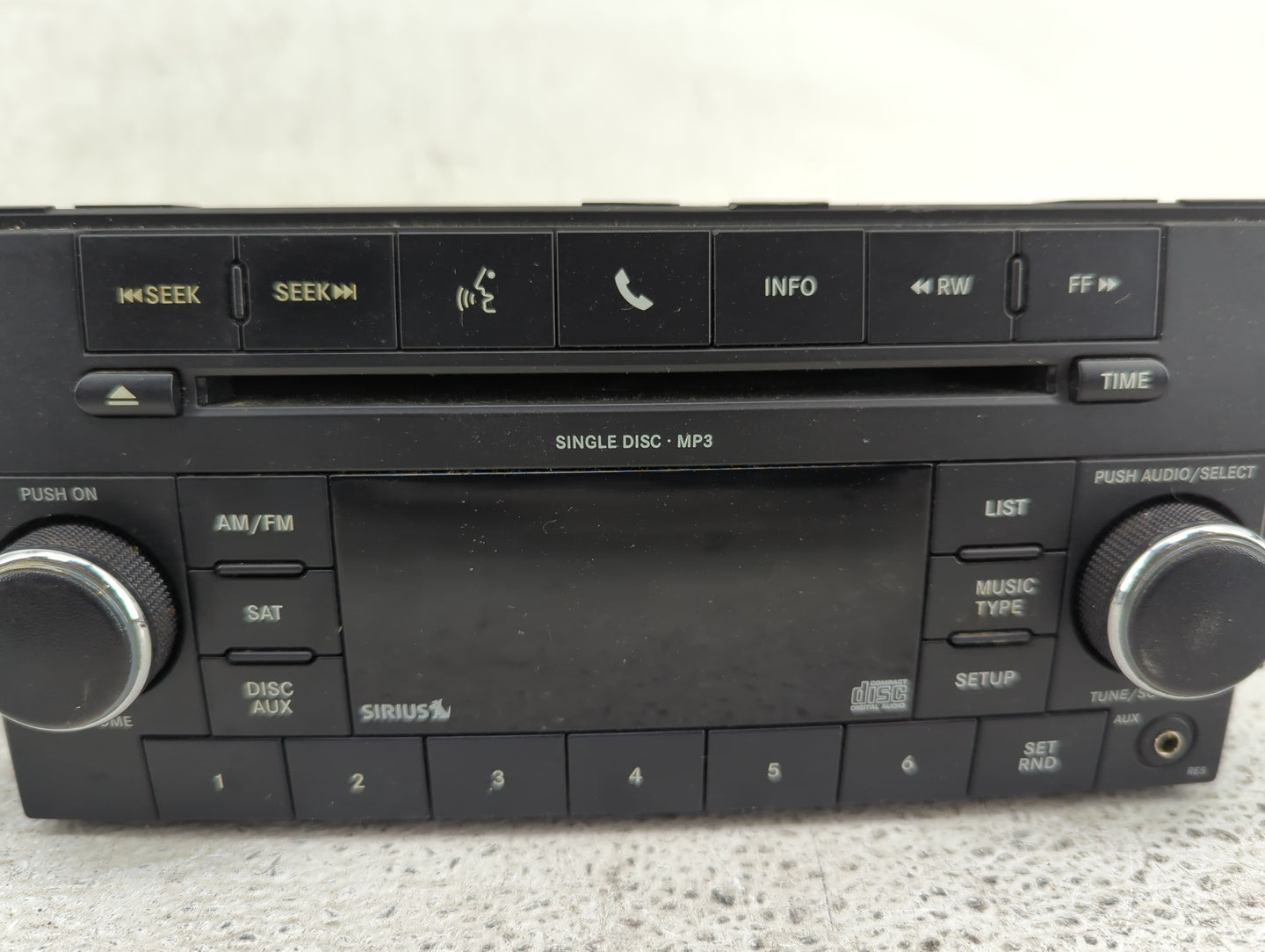 2008-2011 Dodge Nitro Radio AM FM Cd Player Receiver Replacement P/N:P05064931AH Fits Fits 2008 2009 2010 2011 OEM Used Auto