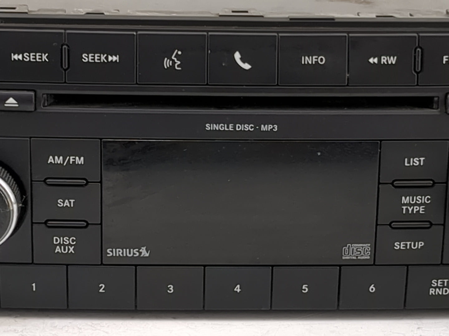 2008-2011 Dodge Nitro Radio AM FM Cd Player Receiver Replacement P/N:P05091117AC Fits Fits 2008 2009 2010 2011 OEM Used Auto