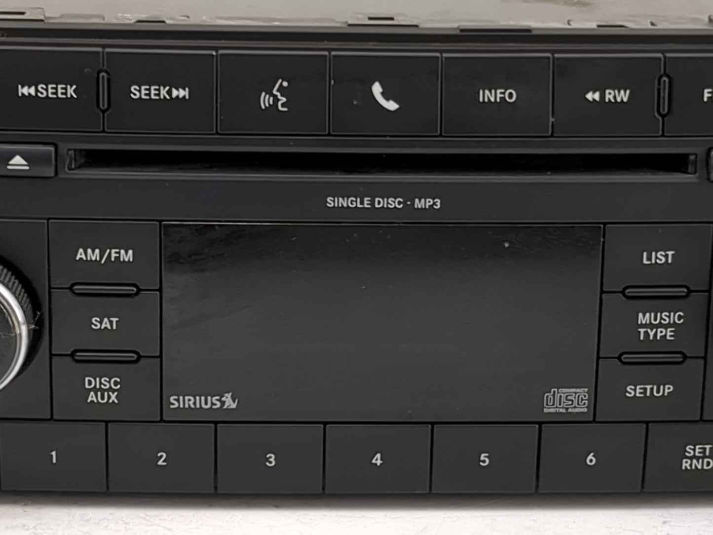 2008-2011 Dodge Nitro Radio AM FM Cd Player Receiver Replacement P/N:P05091117AC Fits Fits 2008 2009 2010 2011 OEM Used Auto