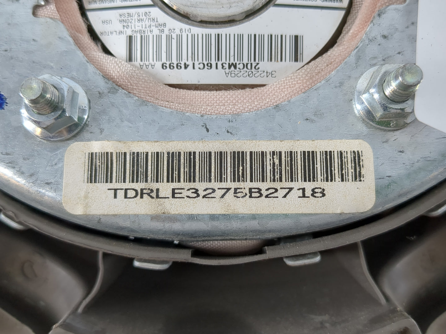 2010 Dodge Ram 1500 Air Bag Driver Left Steering Wheel Mounted Fits Fits 2011 OEM Used Auto Parts - Oemusedautoparts1.com