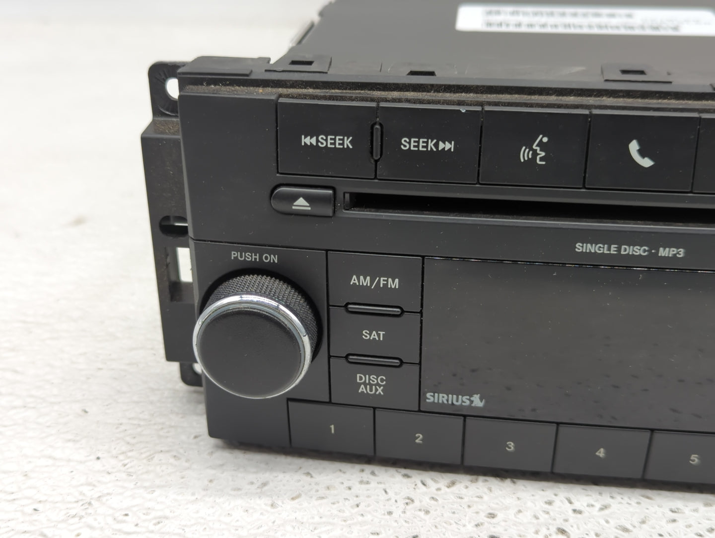 2009-2010 Dodge Ram 1500 Radio AM FM Cd Player Receiver Replacement P/N:05091117AC Fits Fits 2008 2009 2010 2011 OEM Used Au