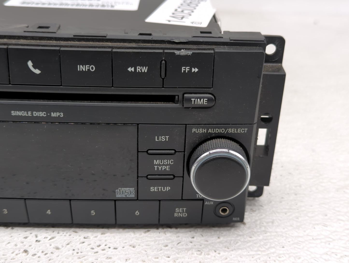 2009-2010 Dodge Ram 1500 Radio AM FM Cd Player Receiver Replacement P/N:05091117AC Fits Fits 2008 2009 2010 2011 OEM Used Au