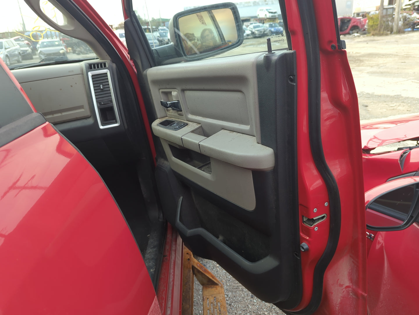 2010 Dodge Ram 1500 Front Right Passenger Interior Door Panel Trim - Oemusedautoparts1.com