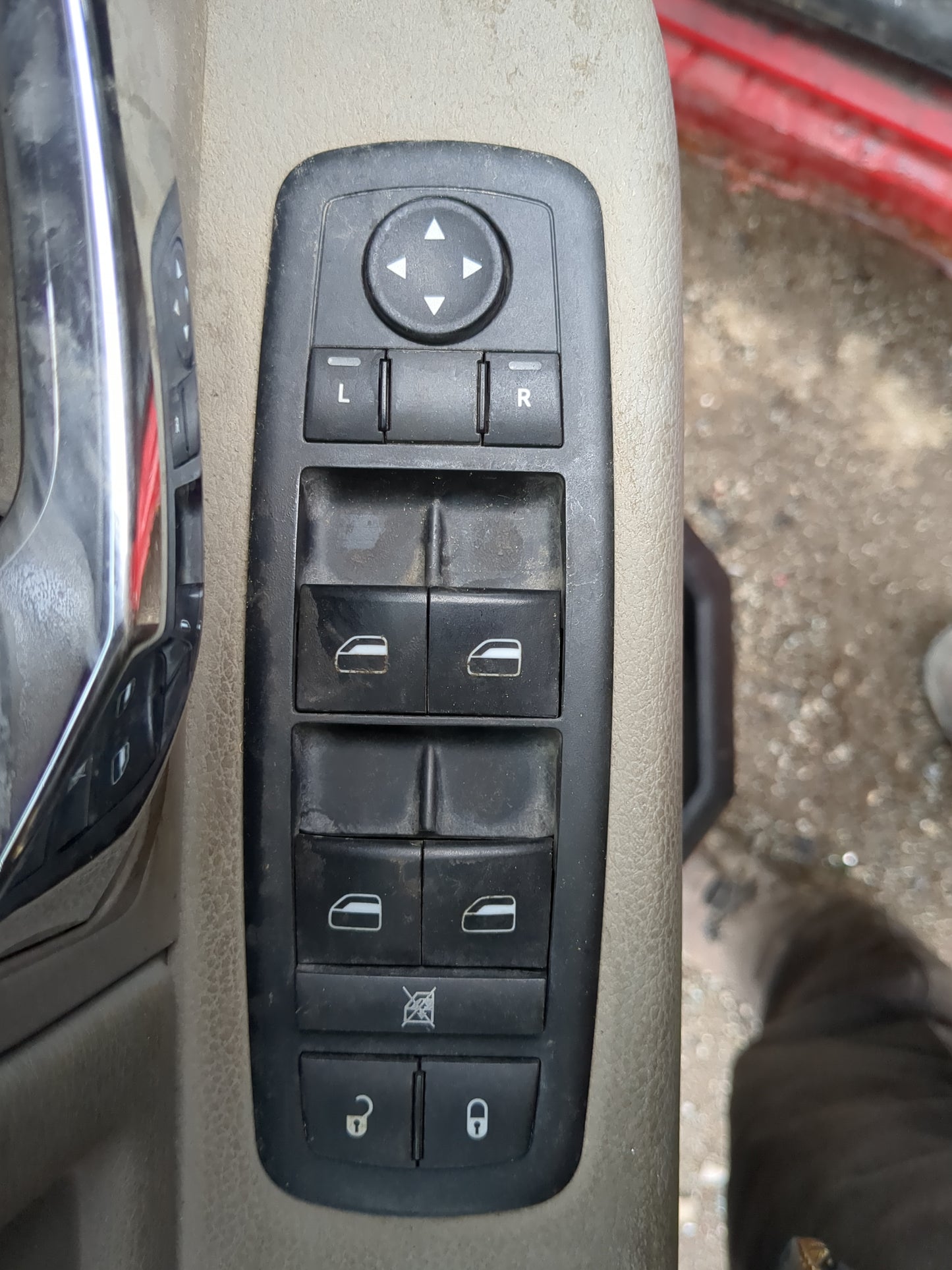 2010 Dodge Ram 1500 Master Power Window Switch Replacement Driver Side Left Fits OEM Used Auto Parts - Oemusedautoparts1.com