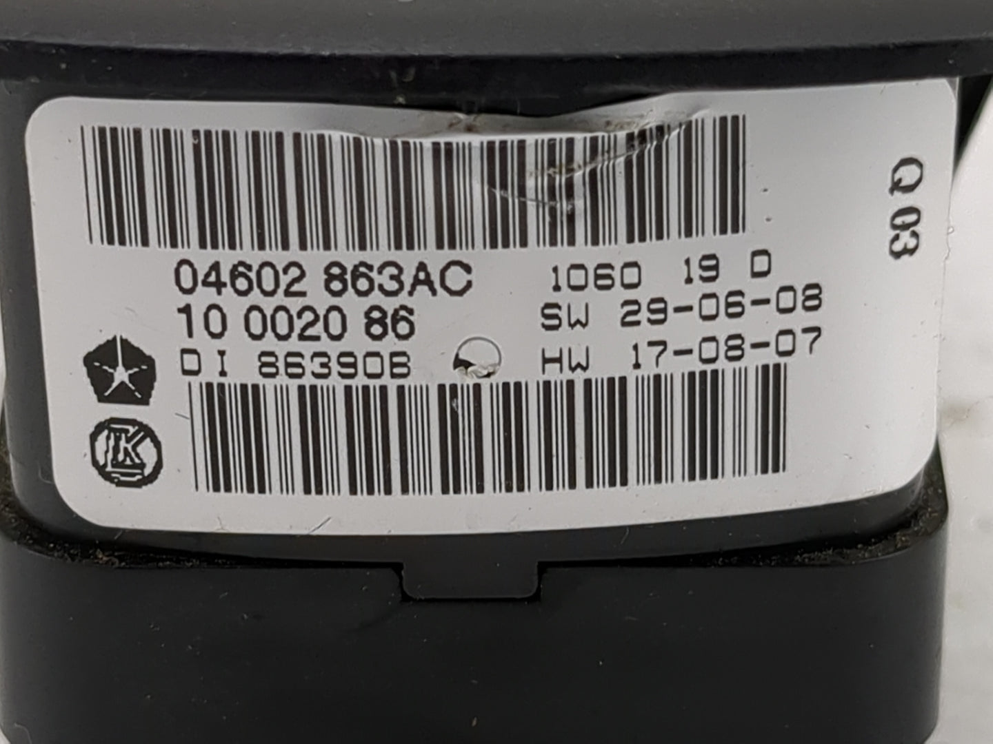 2010 Dodge Ram 1500 Master Power Window Switch Replacement Driver Side Left P/N:04602863AC 10002086, DI863906 Fits Fits 2011