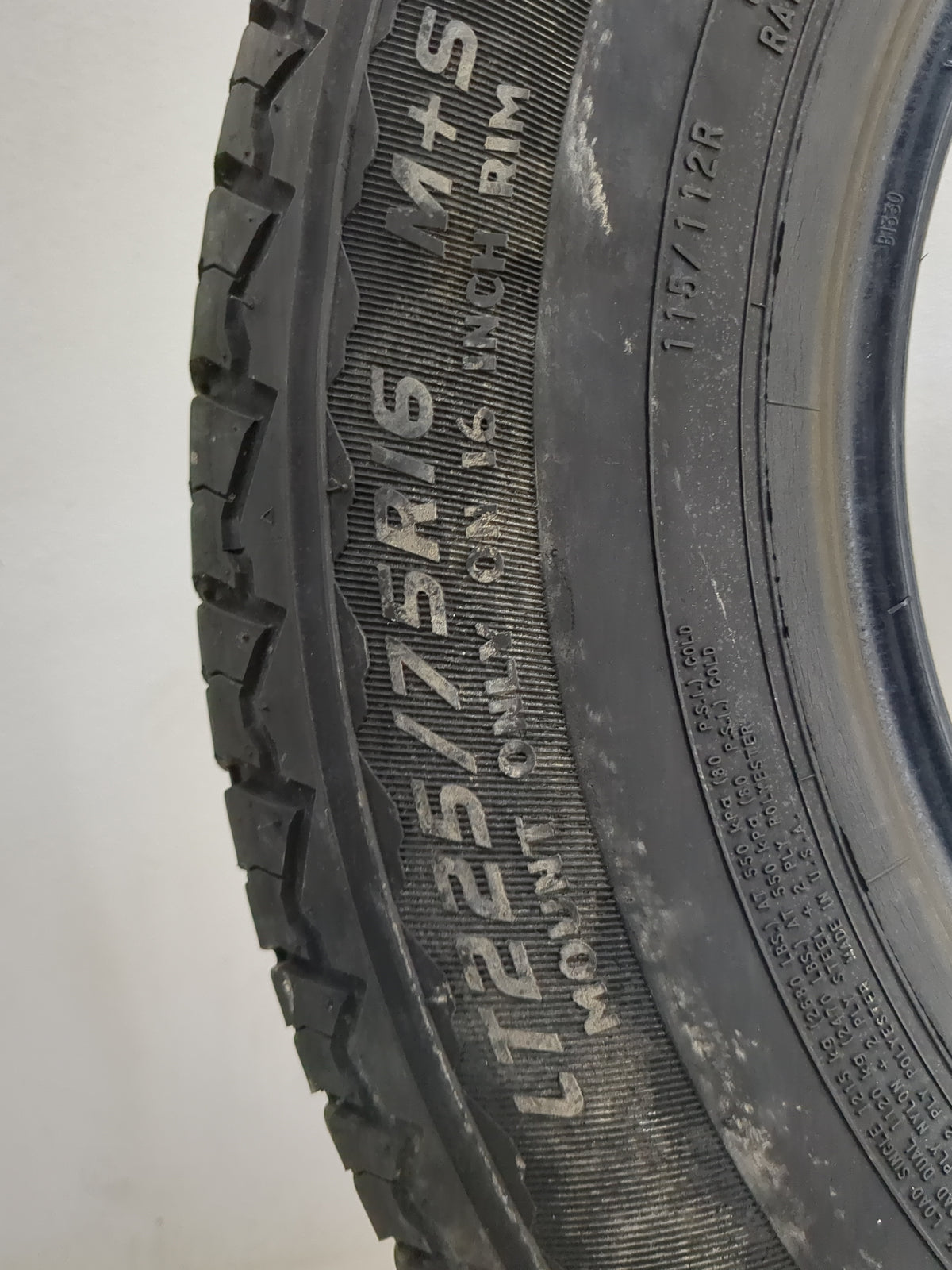 Used Tire LT225/75R16 MASTERCRAFT COURSER LTR 115R - Tread Depth 7/32 - Oemusedautoparts1.com