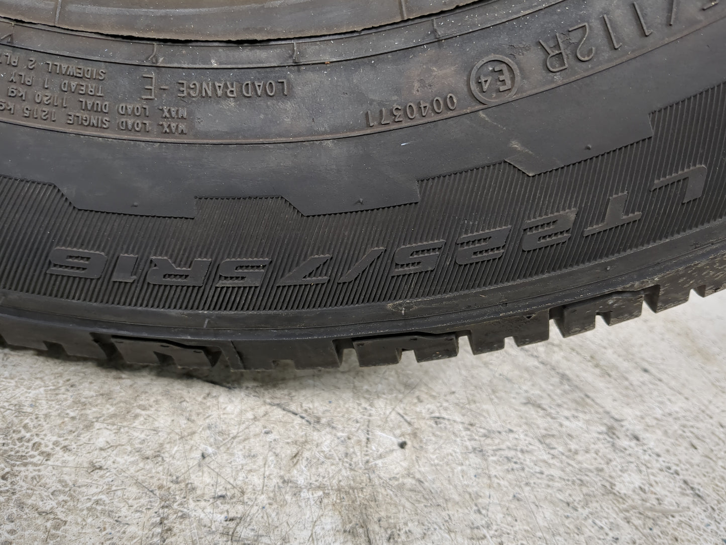 Used Tire LT225/75R16 MASTERCRAFT COURSER AP 115R - Tread Depth 8/32 - Oemusedautoparts1.com