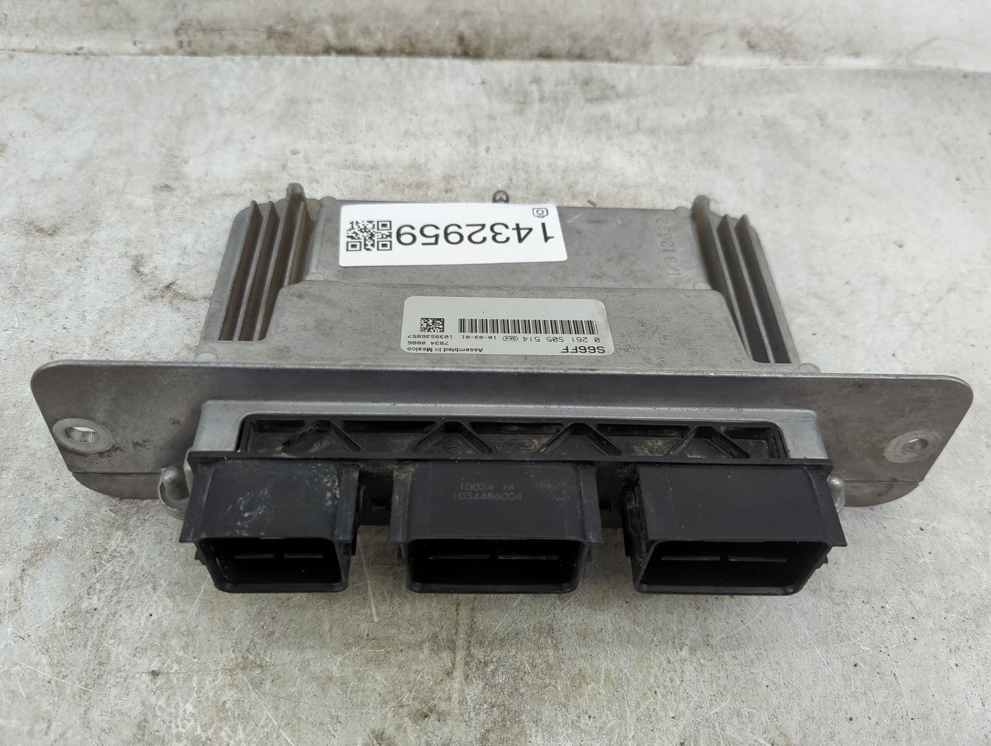 2010 Ford E350sd PCM Engine Control Computer ECU ECM PCU OEM P/N:S66FF 0261S05514, AC2A-12A650-CC Fits OEM Used Auto Parts -