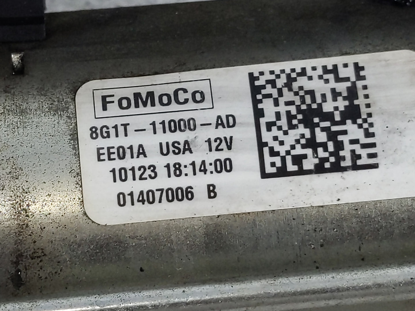 2007-2018 Ford Edge Car Starter Motor Solenoid OEM P/N:8G1T-11000-AD Fits OEM Used Auto Parts - Oemusedautoparts1.com
