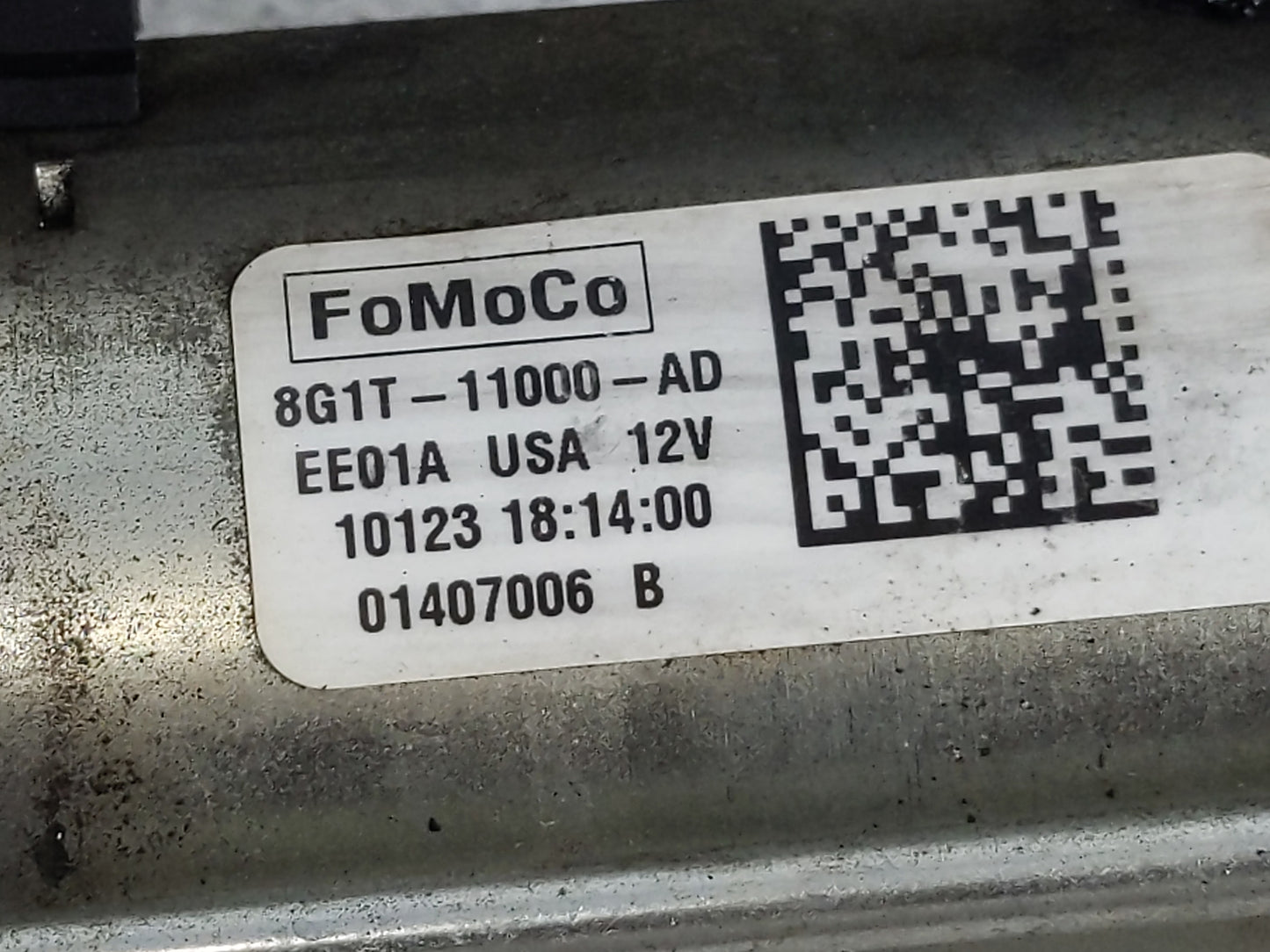 2007-2018 Ford Edge Car Starter Motor Solenoid OEM P/N:8G1T-11000-AD Fits OEM Used Auto Parts - Oemusedautoparts1.com