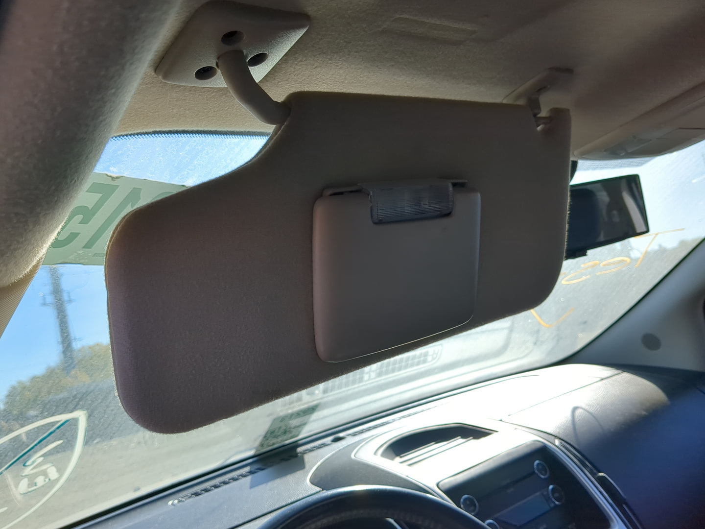 2007-2010 Ford Edge Sun Visor Shade Replacement Driver Left Mirror Fits Fits 2007 2008 2009 2010 OEM Used Auto Parts - Oemus