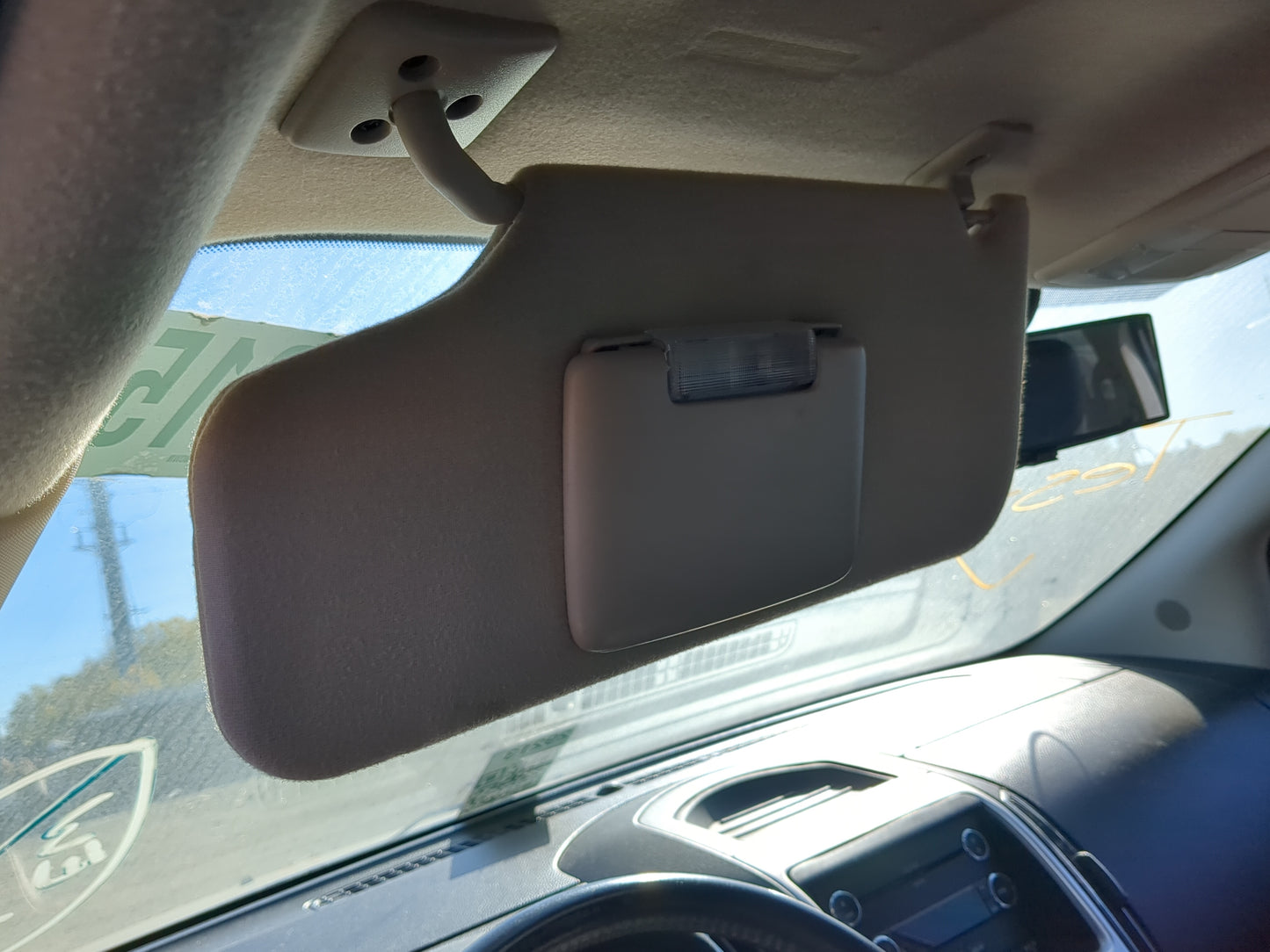 2007-2010 Ford Edge Sun Visor Shade Replacement Driver Left Mirror Fits Fits 2007 2008 2009 2010 OEM Used Auto Parts - Oemus