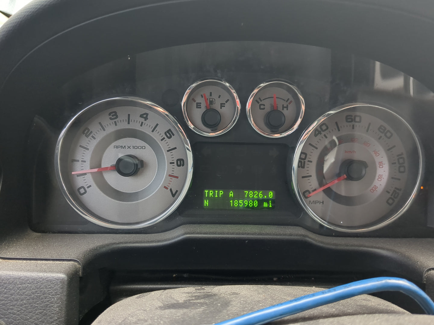 2009-2010 Ford Edge Instrument Cluster Speedometer Gauges Fits Fits 2009 2010 OEM Used Auto Parts - Oemusedautoparts1.com