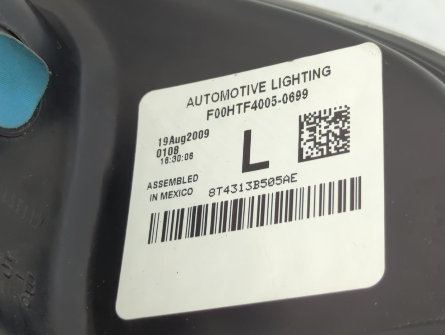 2009-2010 Ford Edge Tail Light Assembly Driver Left OEM Fits Fits 2009 2010 OEM Used Auto Parts - Oemusedautoparts1.com