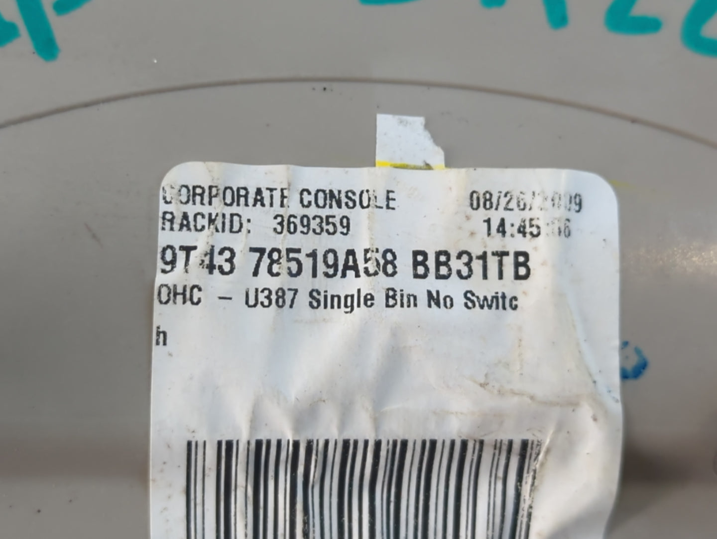 2009-2014 Ford Edge Overhead Roof Console 819777 - Oemusedautoparts1.com