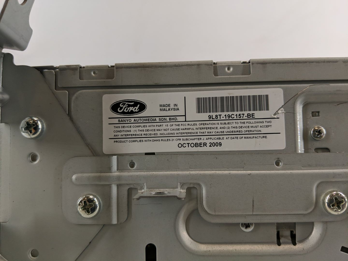 2010 Ford Escape Radio AM FM Cd Player Receiver Replacement P/N:9L8T-19C157-BE Fits OEM Used Auto Parts - Oemusedautoparts1.