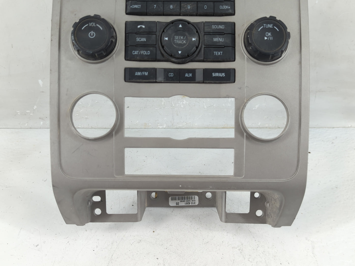 2009-2012 Ford Escape Radio AM FM Cd Player Receiver Replacement P/N:9L8T-18A802-BB Fits Fits 2009 2010 2011 2012 OEM Used A