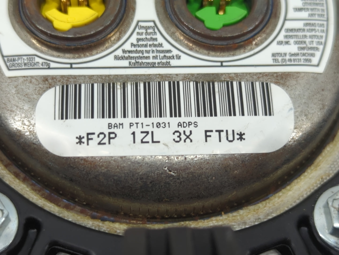2009-2012 Ford Escape Air Bag Driver Left Steering Wheel Mounted Fits Fits 2009 2010 2011 2012 OEM Used Auto Parts - Oemused