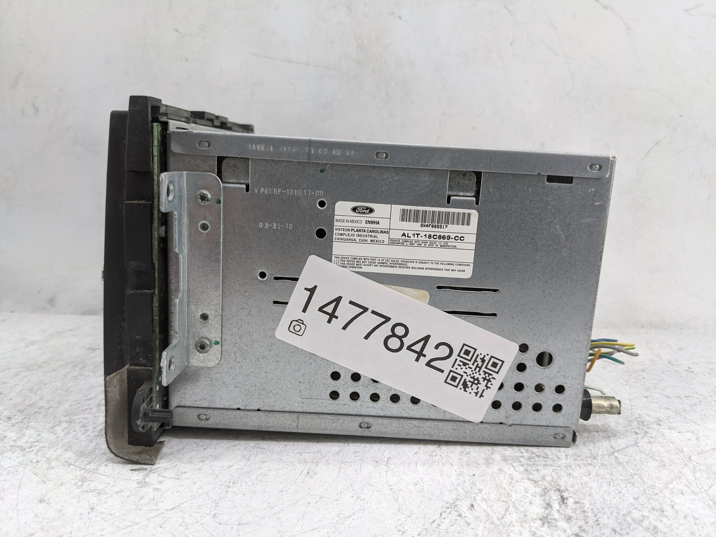 2010 Ford Expedition Radio AM FM Cd Player Receiver Replacement P/N:AL1T-18C869-CC 9XAF009917 Fits OEM Used Auto Parts - Oem