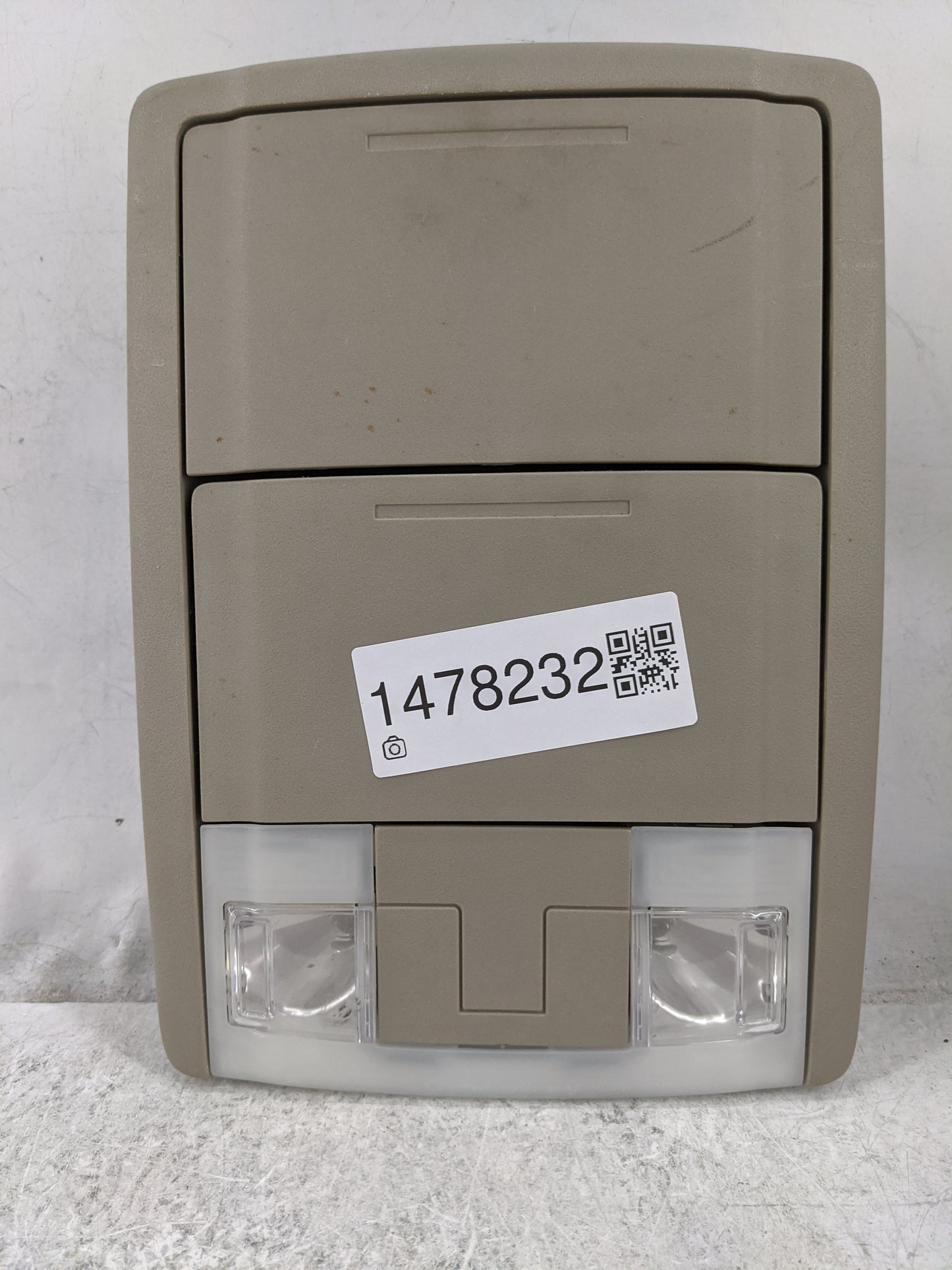 2010 Ford Expedition Overhead Roof Console Tan - Oemusedautoparts1.com