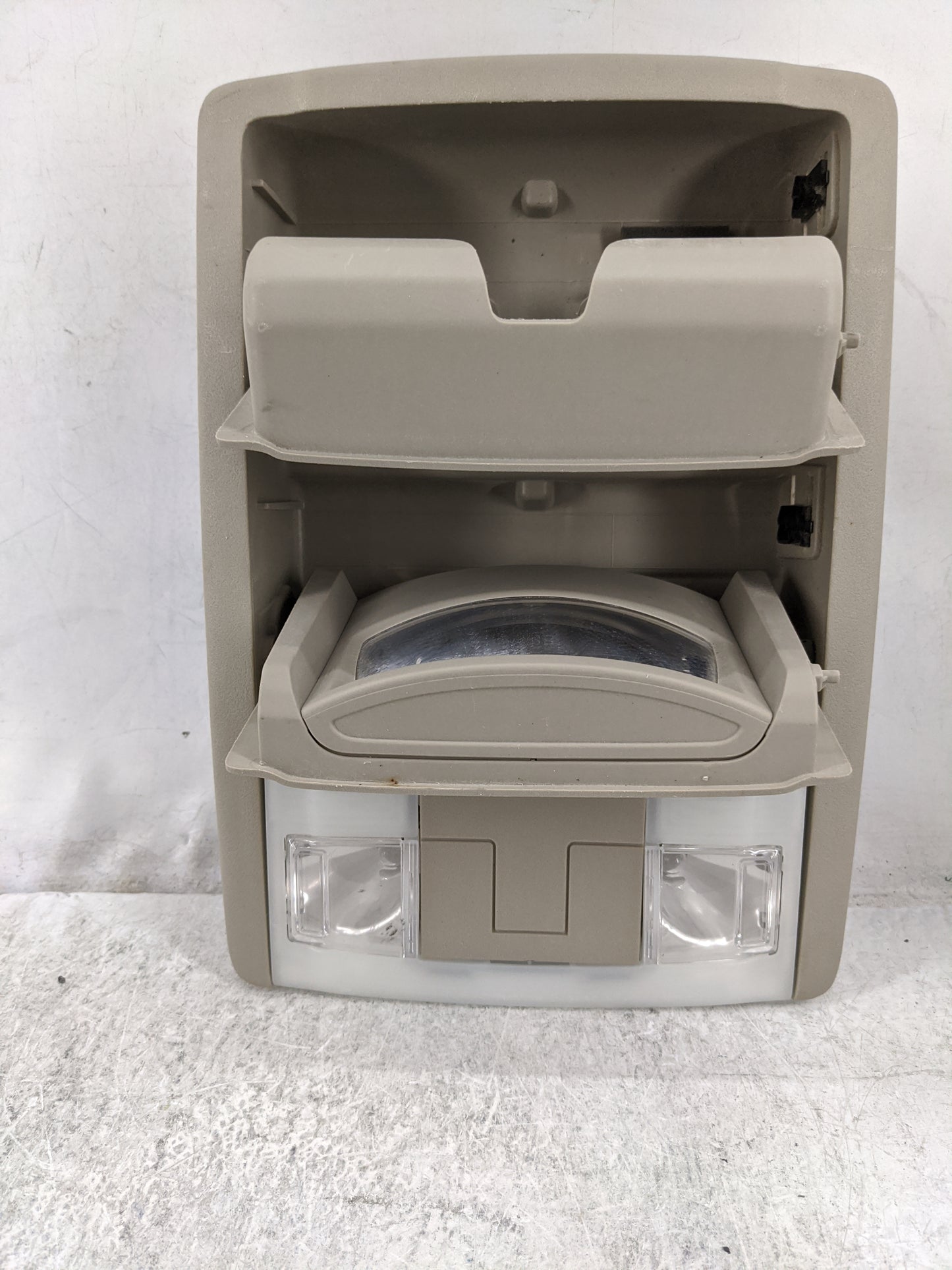 2010 Ford Expedition Overhead Roof Console Tan - Oemusedautoparts1.com