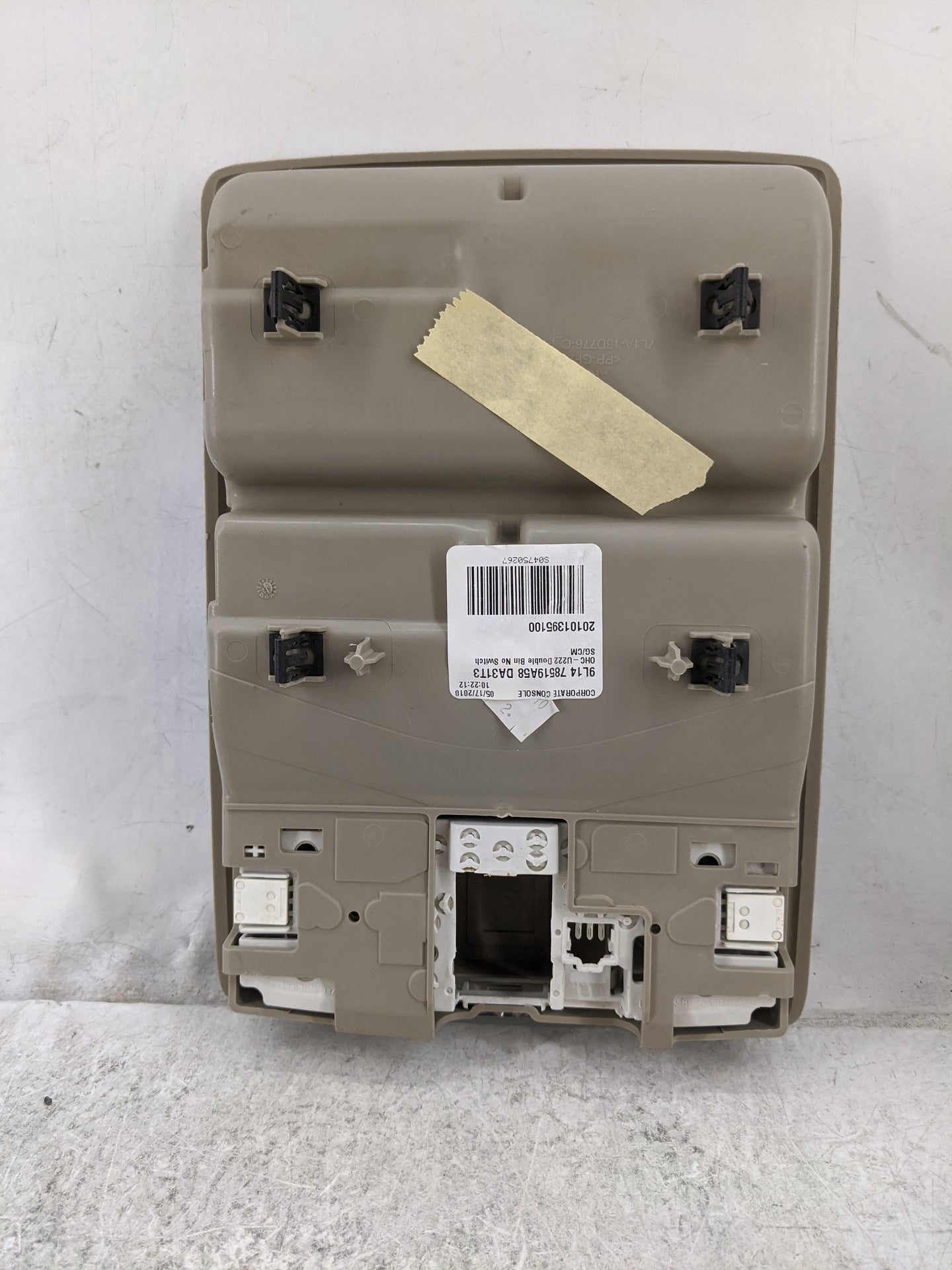 2010 Ford Expedition Overhead Roof Console Tan - Oemusedautoparts1.com