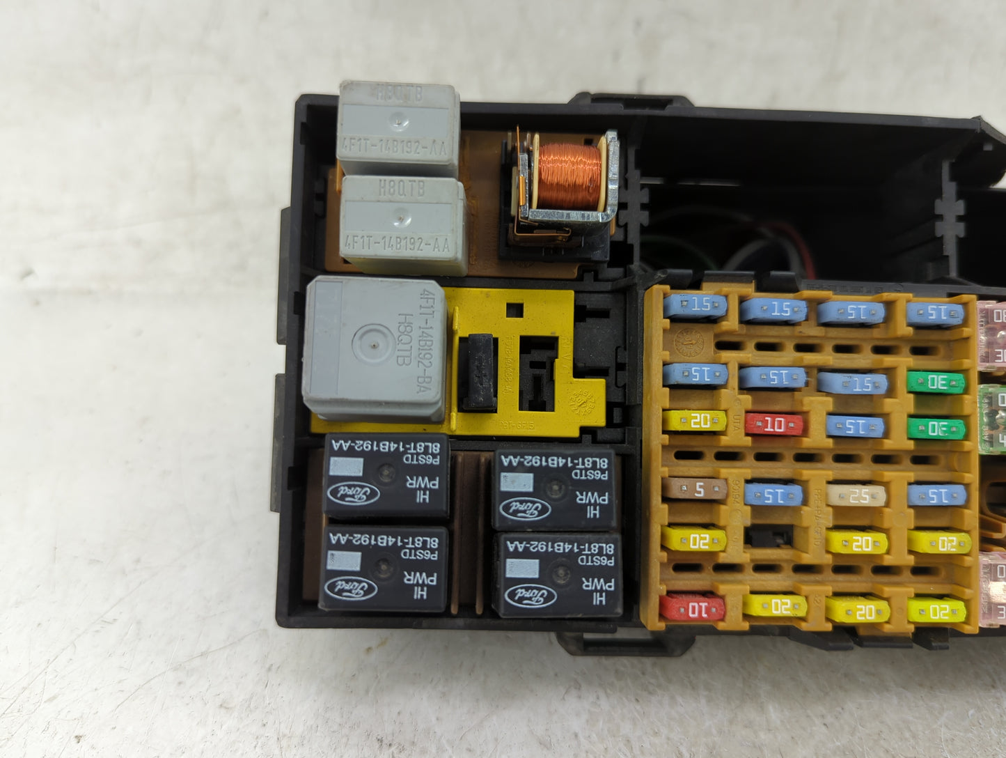 2010 Ford Explorer Fusebox Fuse Box Panel Relay Module P/N:2L5T-14A075-AA Fits OEM Used Auto Parts - Oemusedautoparts1.com