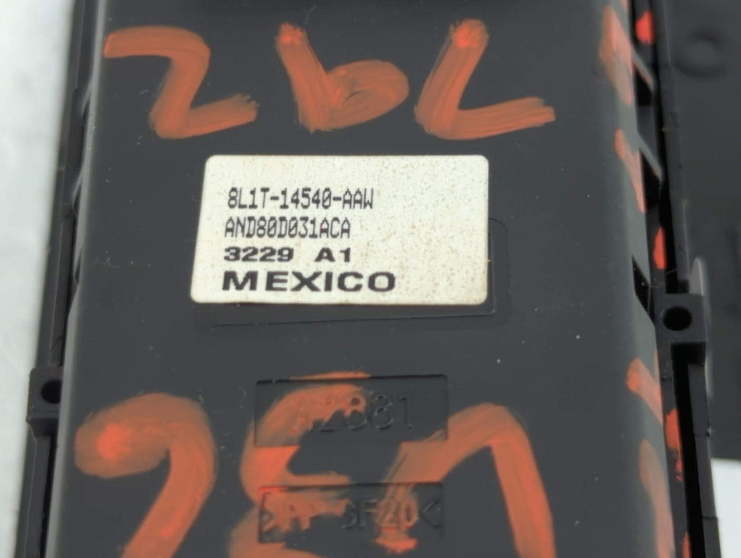 2008-2010 Ford Explorer Master Power Window Switch Replacement Driver Side Left P/N:7T43-7814B363-A 7L2T-14540-AAW Fits OEM 
