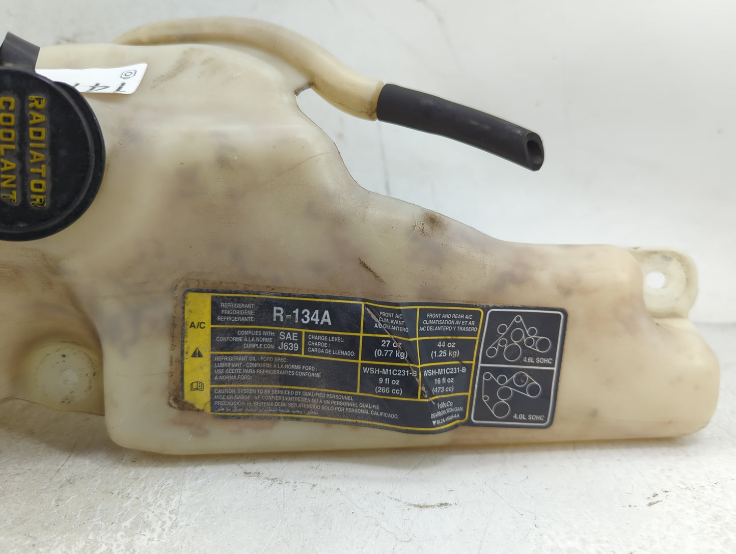 Ford Explorer Sport Radiator Coolant Overflow Expansion Tank Bottle - Oemusedautoparts1.com