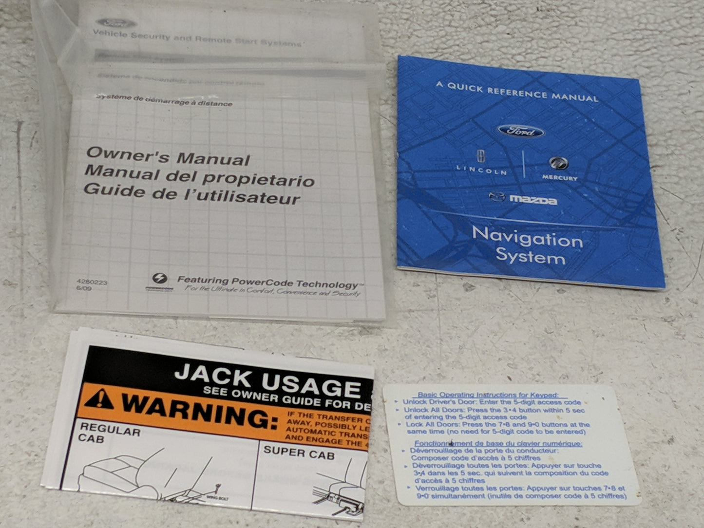 2010 Ford F-150 Owners Manual Book Guide OEM Used Auto Parts - Oemusedautoparts1.com