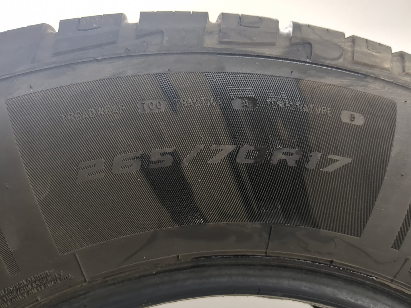 Used Tire 265/70R17 MASTERCRAFT COURSER QUEST PLUS 115T - Tread Depth 9/32 - Oemusedautoparts1.com