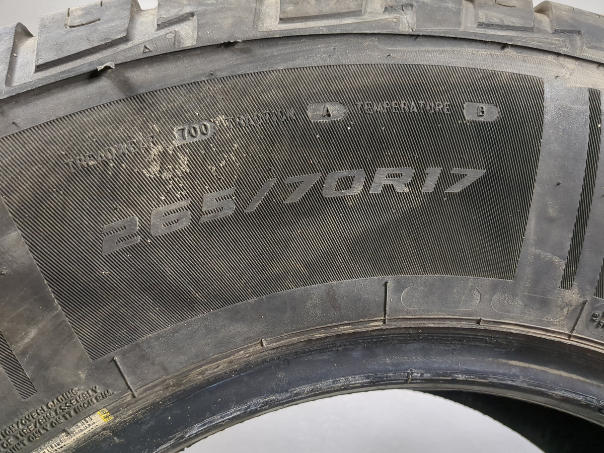 Used Tire 265/70R17 MASTERCRAFT COURSER QUEST 115T - Tread Depth 8/32 - Oemusedautoparts1.com