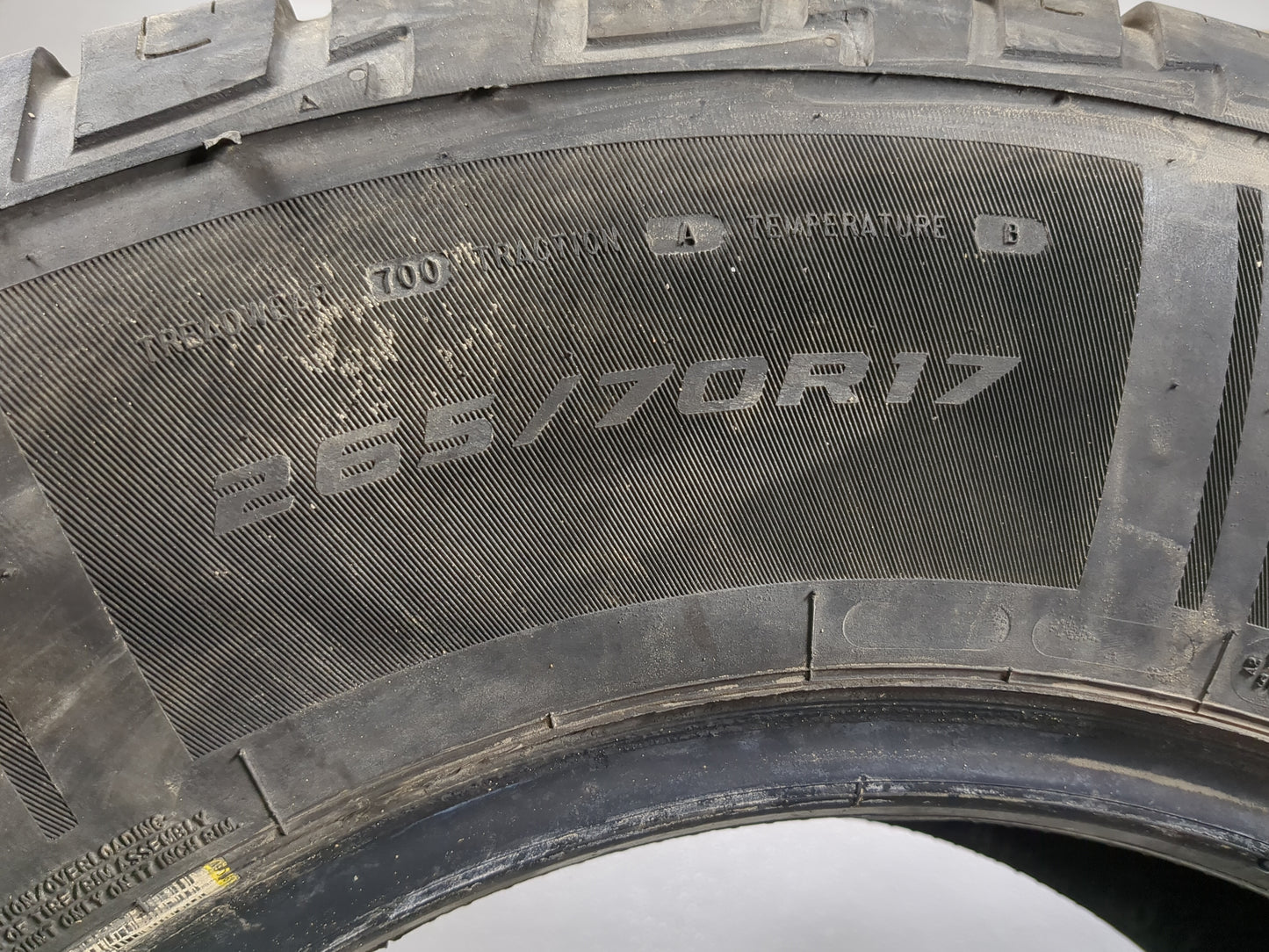 Used Tire 265/70R17 MASTERCRAFT COURSER QUEST 115T - Tread Depth 8/32 - Oemusedautoparts1.com