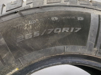 Used Tire 265/70R17 MASTERCRAFT COURSER QUEST 115T - Tread Depth 8/32 - Oemusedautoparts1.com