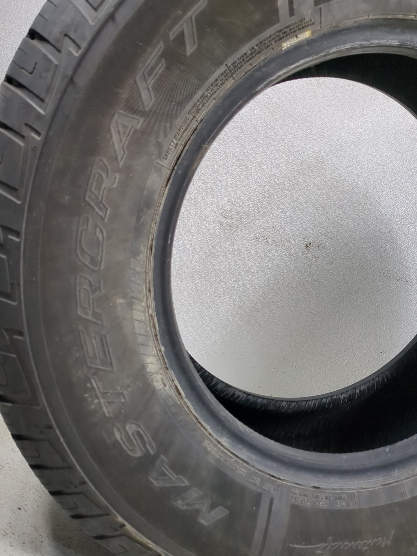 Used Tire 265/70R17 MASTERCRAFT COURSER QUEST 115T - Tread Depth 8/32 - Oemusedautoparts1.com