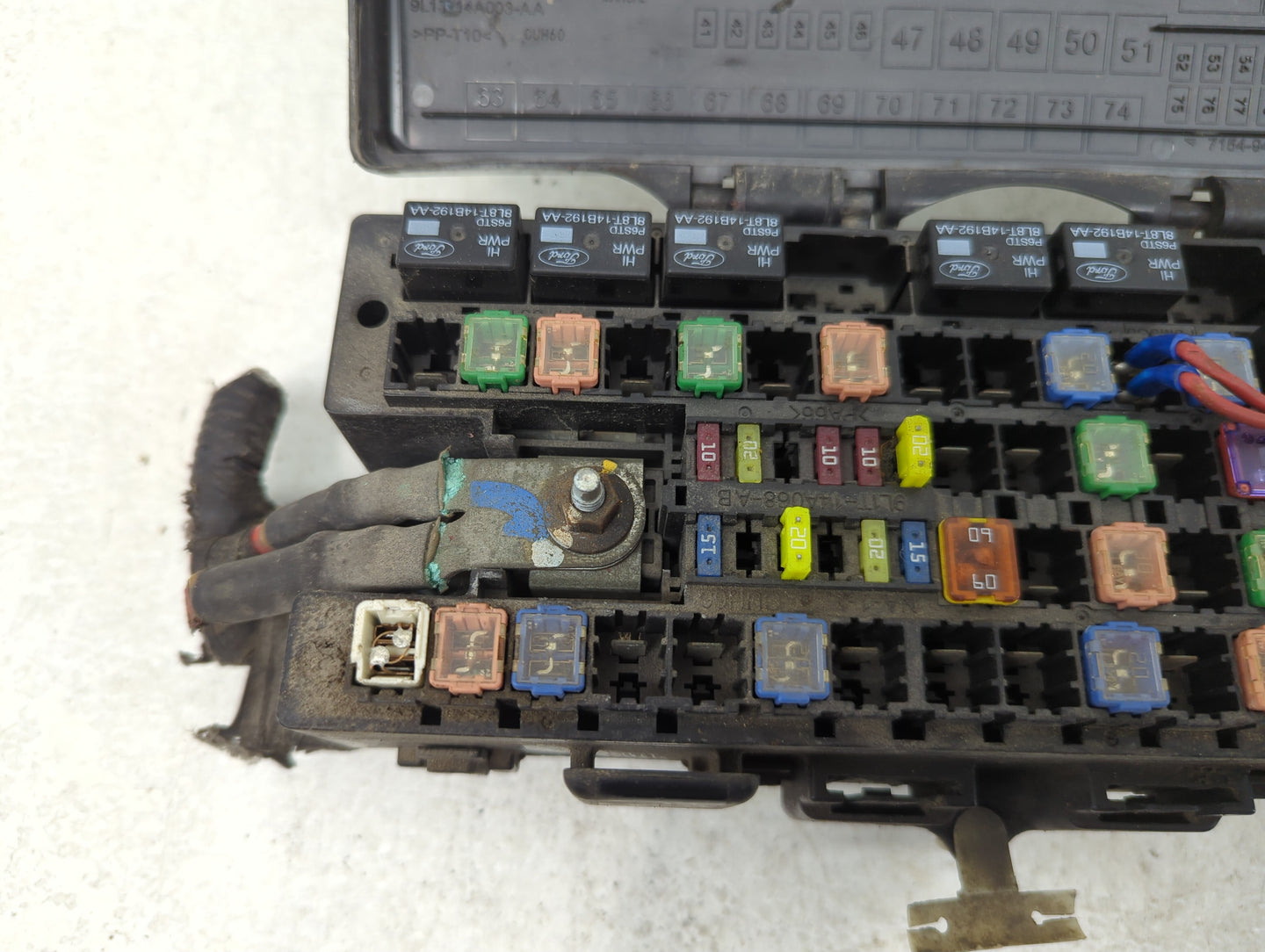 2009-2010 Ford F-150 Fusebox Fuse Box Panel Relay Module P/N:9L1T-14A003-AA Fits Fits 2009 2010 OEM Used Auto Parts - Oemuse