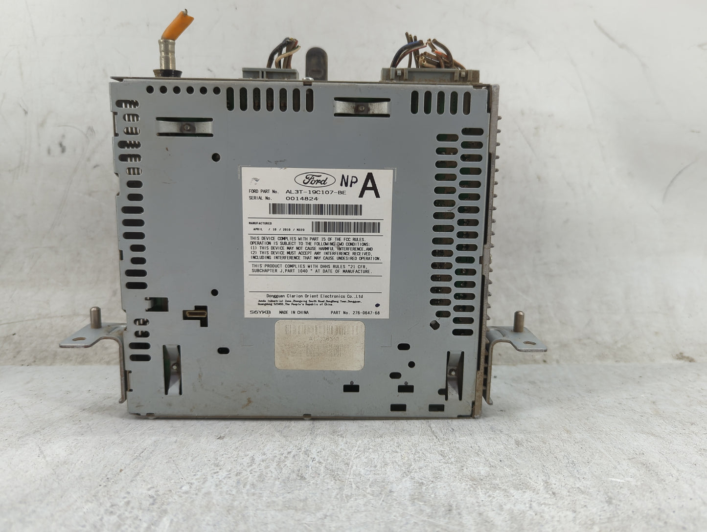 2009-2010 Ford F-150 Radio AM FM Cd Player Receiver Replacement P/N:PU-3335A-A AL3T-19C107-BE, 276-0647-68 Fits Fits 2009 20