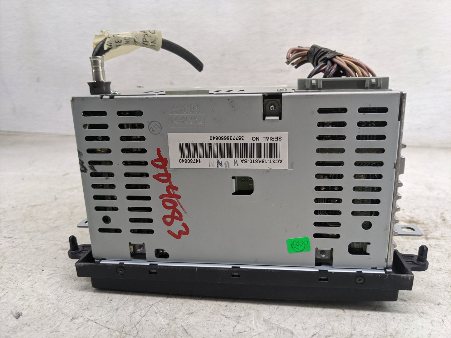 2010 Ford F-150 Radio AM FM Cd Player Receiver Replacement P/N:AC3T-18K810-BA 3577386506040 Fits Fits 2011 OEM Used Auto Par