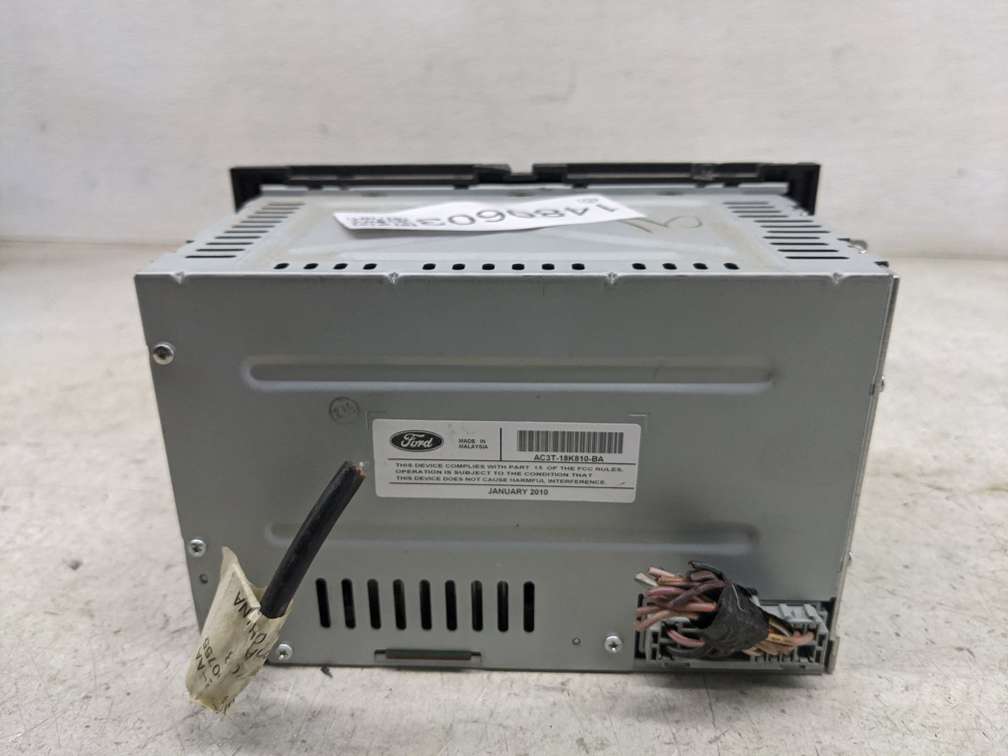 2010 Ford F-150 Radio AM FM Cd Player Receiver Replacement P/N:AC3T-18K810-BA 3577386506040 Fits Fits 2011 OEM Used Auto Par