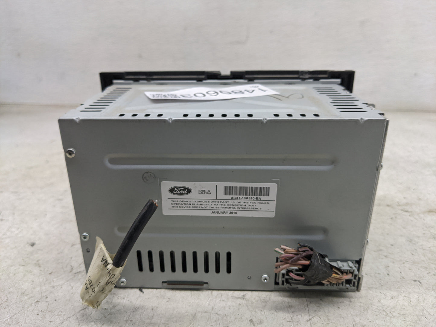 2010 Ford F-150 Radio AM FM Cd Player Receiver Replacement P/N:AC3T-18K810-BA 3577386506040 Fits Fits 2011 OEM Used Auto Par