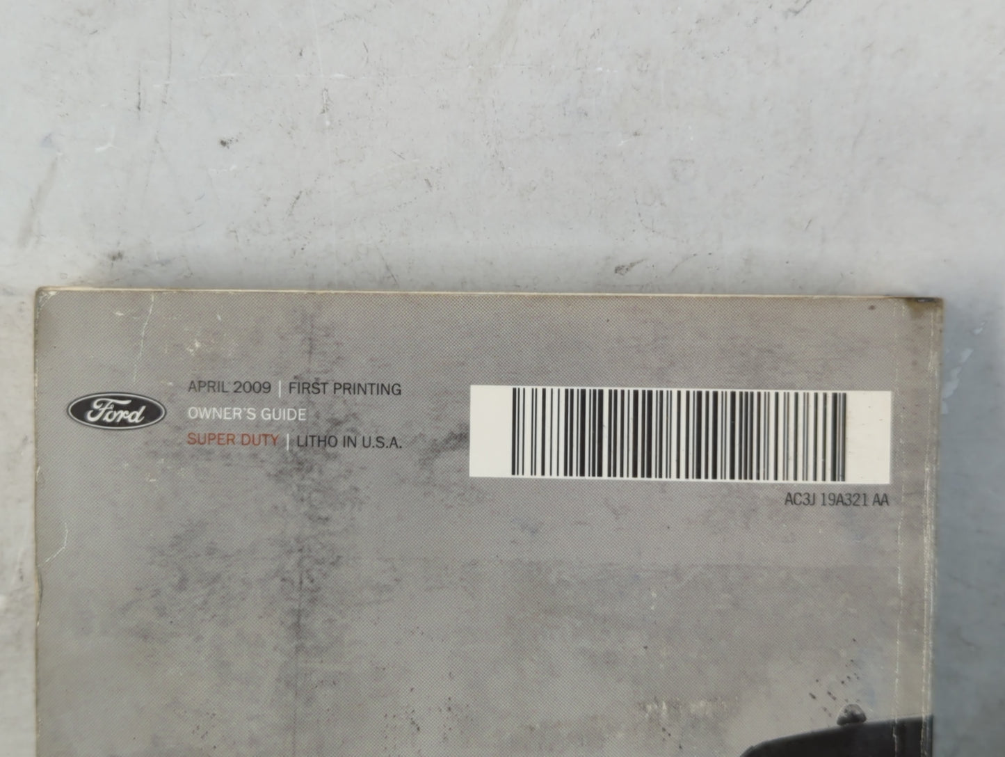 2010 Ford F-250 Super Duty Owners Manual Book Guide P/N:AC3J 19A321 AA OEM Used Auto Parts - Oemusedautoparts1.com