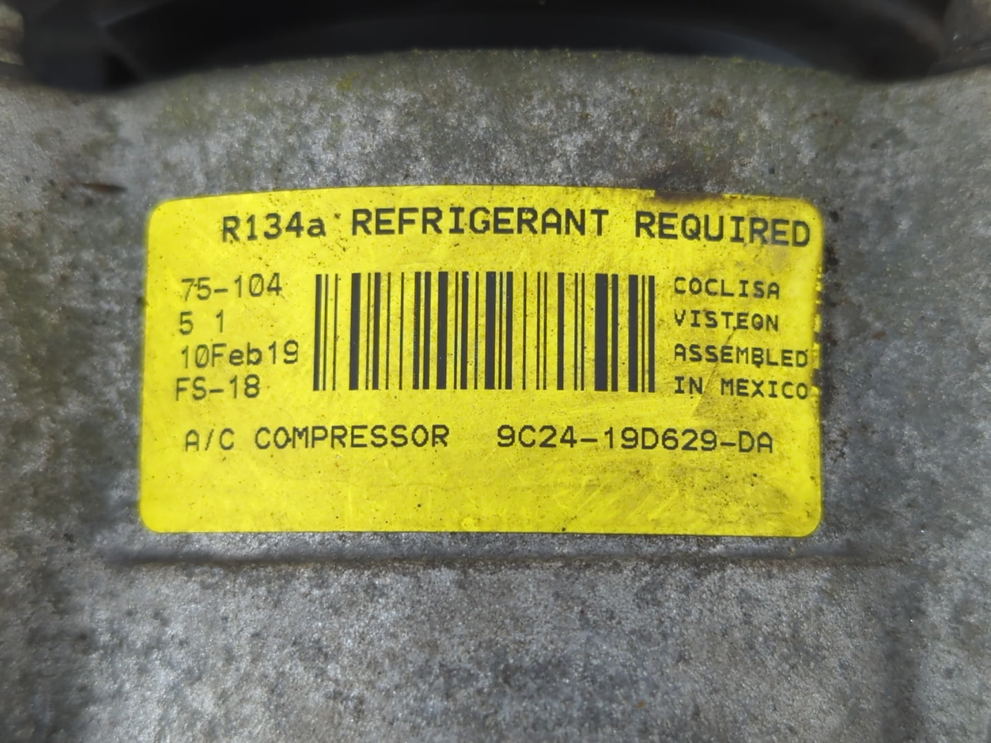 2010 Ford F-450 Super Duty Air Conditioning A/c Ac Compressor Oem - Oemusedautoparts1.com